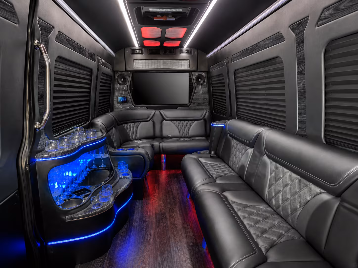 springfield 30 passenger party bus interior